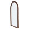 Hand Carved Rose Antique Mirror Frame, Wood Arch Mirror Wall Decor For Living Room, Bathroom, Entryway - Brown - Image 9