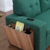 3 Piece Upholstered Sectional - Green - Image 3