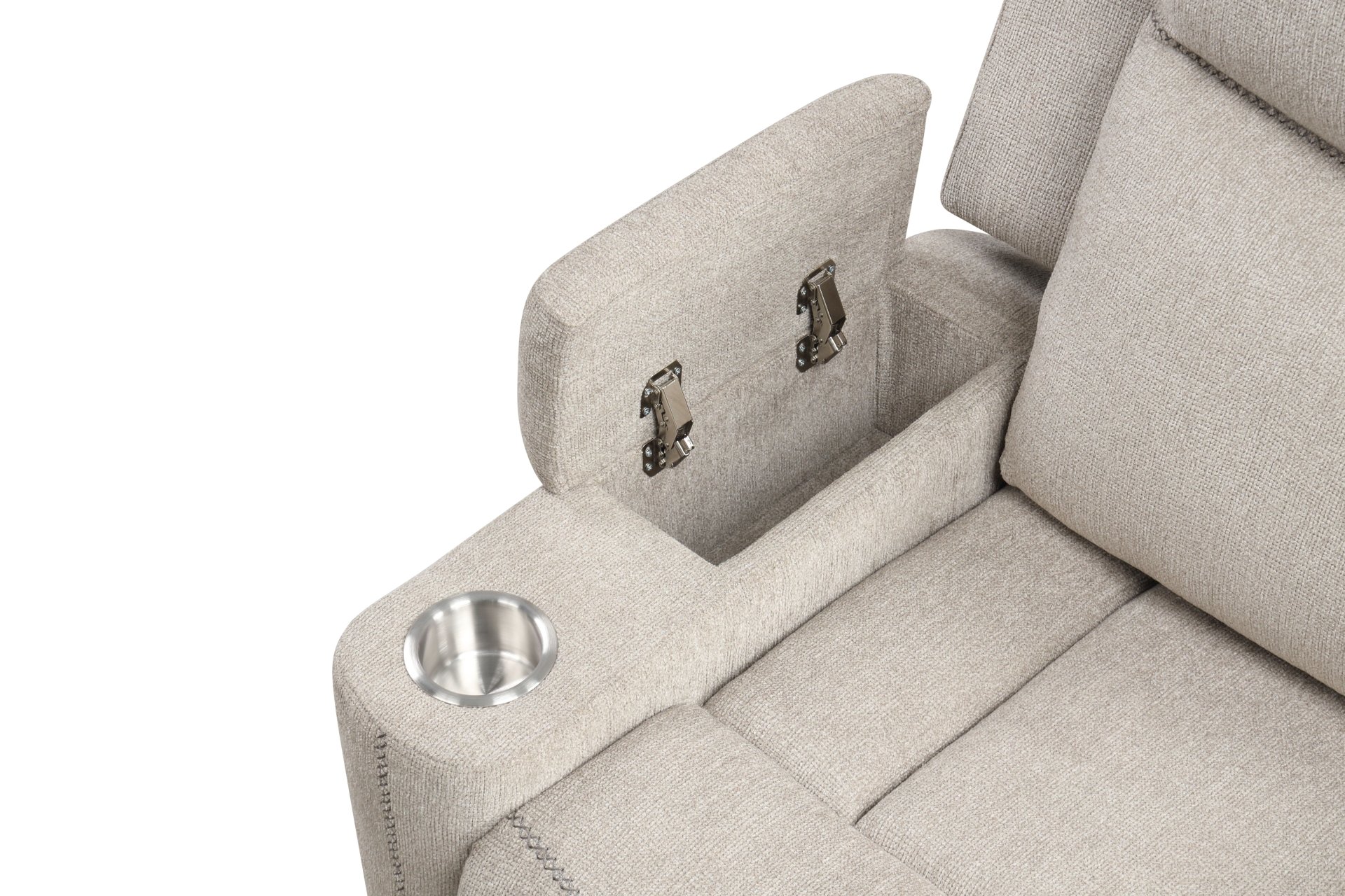 Galya - 3 Piece Living Room Set Sofa Loveseat Chair - Light Gray - Image 17