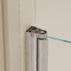 Aluminium Alloy Bathtub Shower Door With SGCC Tempered Glass - Brushed Nickel - Image 9