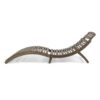 Lahaina - Wood Foldable Chaise Lounge Acacia Outdoor Relaxation Chair - Gray - Image 9