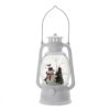 Christmas Plastic / Resin Lantern With Snowman & Tree LED / Water Spinning / 6 Hours Timer, 3*AA Batteries Required - White / Multi - Image 4
