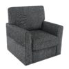 360 Degree Swivel Chair Accent Barrel Armchair With Side Pockets, Compact Design For Living Room, Bedroom, Office - Gray - Image 15