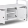 Warm Shaker - Entryway Storage Bench - White - Image 3
