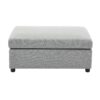 Wide Modern Oversized Armchair With Ottoman Stool, Single Sofa With Lumbar Support, Accent Chair, Reading Chair For Bedroom, Living Room - Light Gray - Image 13