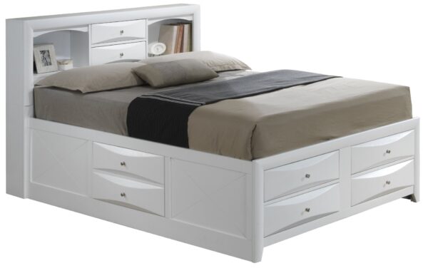 Marilla - Full Storage Bed - White