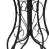 Vibrant French Country Round Ceramic Outdoor Side Table Ceramic Tile - Black - Image 9