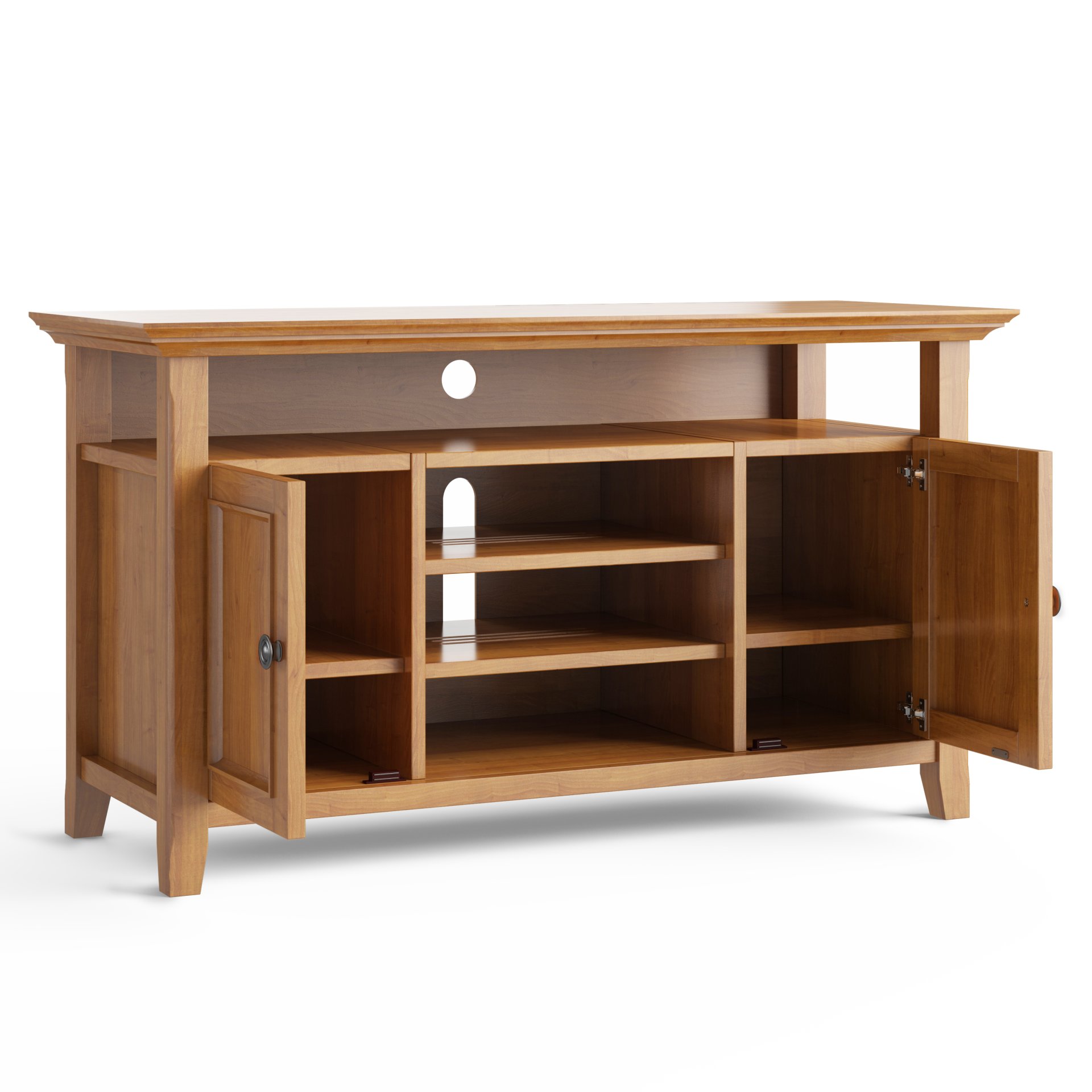 Amherst - TV Media Stand - Light Golden Brown - Image 6