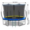 10 Ft Trampoline Inner Safety Net Elastic Ropes Version - Blue - Image 5
