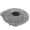 Cast Aluminum Propane Gas Firepit Table, Chat Height - Gray - Image 2