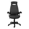 Office Chair, Adjustable Height, Swivel, Ergonomic Armrests, Contemporary / Modern - Black - Image 2