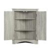 Triangle Bathroom Storage Cabinet With Adjustable Shelves, Freestanding Floor Cabinet For Home Kitchen - Oak - Image 20
