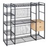 Open Style Wardrobe With Hanging Rails, Shelves And Drawers - White - Image 24