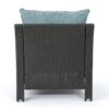 Modern Antibes Armchair With Water Resistant Cushions - Gray - Image 11