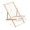 Bamboo Weaving Chair Set With Handwoven Rope For Patio And Living Spaces - Natural - Image 3