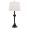 Flint - Contemporary Table Lamp Built In USB Port (Set of 2) - Oil Rubbed Bronze - White - Image 3