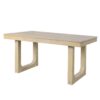 7 Pieces Extendable Dining Table Set, Farmhouse Extendable Table With Move Leaf, Rustic Wooden Kitchen Table And 6 Pieces Upholstered Chairs, Expanding Dining Room Table Set - Natural - Image 15