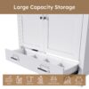 42" Bathroom Vanity Base With Doors And Drawer - White - Image 6