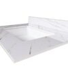 Carrara Marble Design Elegant Bathroom Vanity Top With Undermount Sink - White - Image 14