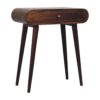 Mini Dressing Table With Foldable Mirror - Walnut - Image 2