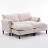 Convertible Combination Sofa, Sofa U Shaped, Sofa With Footstools With Storage Sofa For Living Room, Living Room 2 Seater Combination Sofa - Beige - Image 14