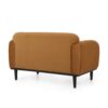 Sway - Upholstered Loveseat With Wood Legs And Round Arms - Yellow - Image 7