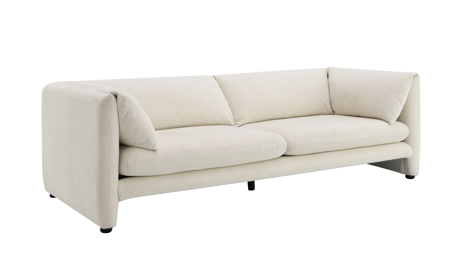 Jaeda - Boucle 3 Pieces Living Room Set - Beige - Image 4