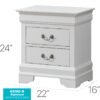 Louis Phillipe - Nightstand - White - Image 10