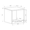 Modern Pet End Table With Removable Mat - Dark Walnut - Image 5