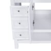 36" Bathroom Vanity With 1 Cabinet And 3 Drawers 1, Storage Solution - White - Image 12