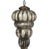 Tear Drop Ornament, Glass Decorative Hanging Christmas Tree Ornaments For Holiday Party Decorations (Set of 6) - Silver - Image 6