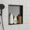 Stainless Steel Shower Niche 19" X 15" Durable And Waterproof - Gunmetal Black - Image 2