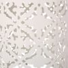 Airy - Outdoor Side Table With Lace Cut Design And Metal Frame - White - Image 6