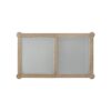 Frosted Glass Top Cocktail Table With Casters - Sand - Image 3