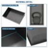 21" X 13" Stainless Steel Shower Niche With Corrosion Resistance - Gunmetal Black - Image 7