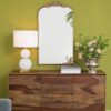 Arch Mirror, Baroque Inspired Wall Decor For Bathroom, Bedroom, Living Room - Gold - Image 6