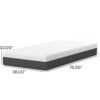 Pur Chill - 10" Twin Medium Firm Mattress With Phase Change Cooling Fabric - White / Gray - Image 3