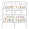 Full Over Full Bunk Bed With Ladder For Bedroom - White - Image 8