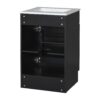 20" Bathroom Vanity With Sink, Freestanding Cabinet With Door Shelf And Adjustable Shelf, And Ceramic Construction - Black - Image 18