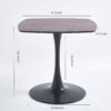 Special Dining Table, Kitchen Table - Black / Walnut - Image 10
