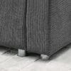 Modern L Shaped Convertible Sleeper Sofa Bed With Pull Out Bed And Reversible Chaise - Gray - Image 11