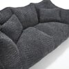 Comfortable Dual Beanbag Chair With High Resilience Foam Core For 2 People - Black - Image 20