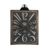Large Vintage Rectangular Wall Clock With Numerals, Home Decor Accent Clock - White / Black - Image 4