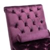 Velvet Chaise Lounge Indoor, Button Tufted Upholstered Chaise Lounge Chair With Pillow For Bedroom Living Room Office - Purple - Image 11
