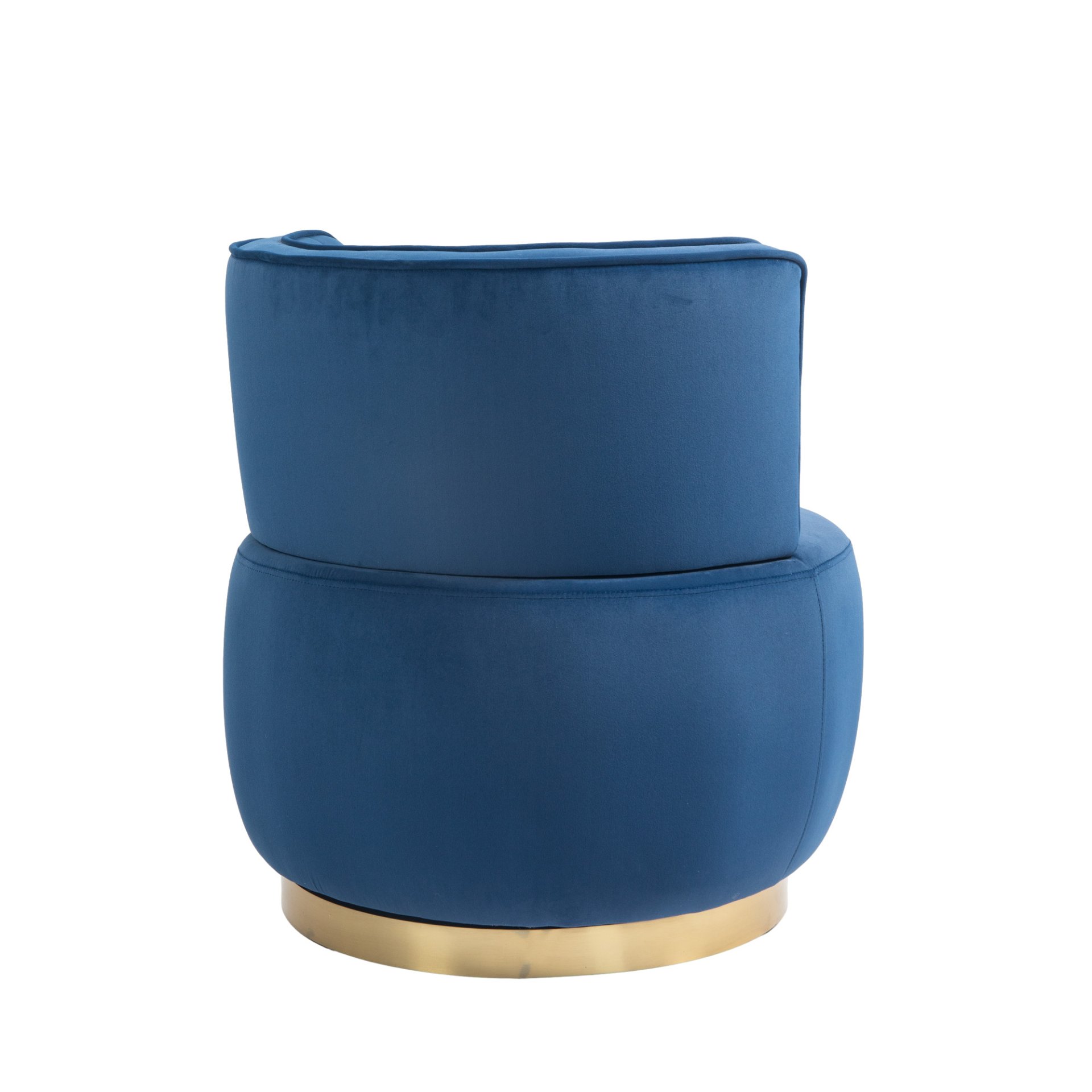 Coolmore - Swivel Barrel Chair, 360 Degree Swivel Accent Sofa Chair With Soft Velvet - Navy - Image 12