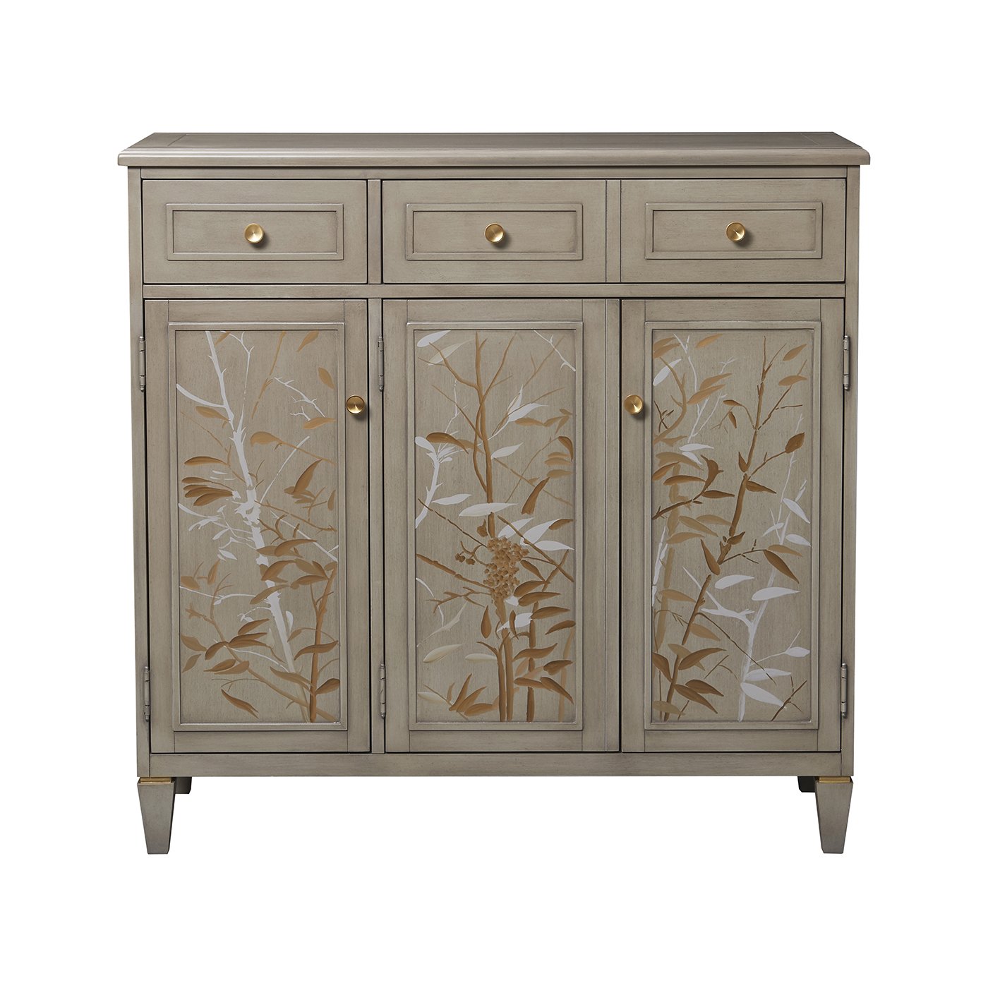 Dauphin - Handpainted Entryway Storage Cabinet - Gray Cashmere - Image 14
