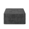 Modern Minimalist Compressed Sectional Sofa Corduroy Couch Sleeper Sofa For Living Room Bedroom Space Efficient Design - Gray - Image 5