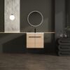 Bathroom Vanity Set With Resin Countertop Sink, 2 Doors - Oak - Image 5