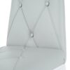Modern Simple Light Luxury Dining Chair (Set of 2) Light Gray - Image 6