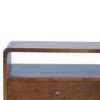Curved Media Unit - Chestnut - Image 13